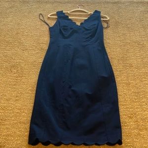 Navy blue knee length dress.   Size 2